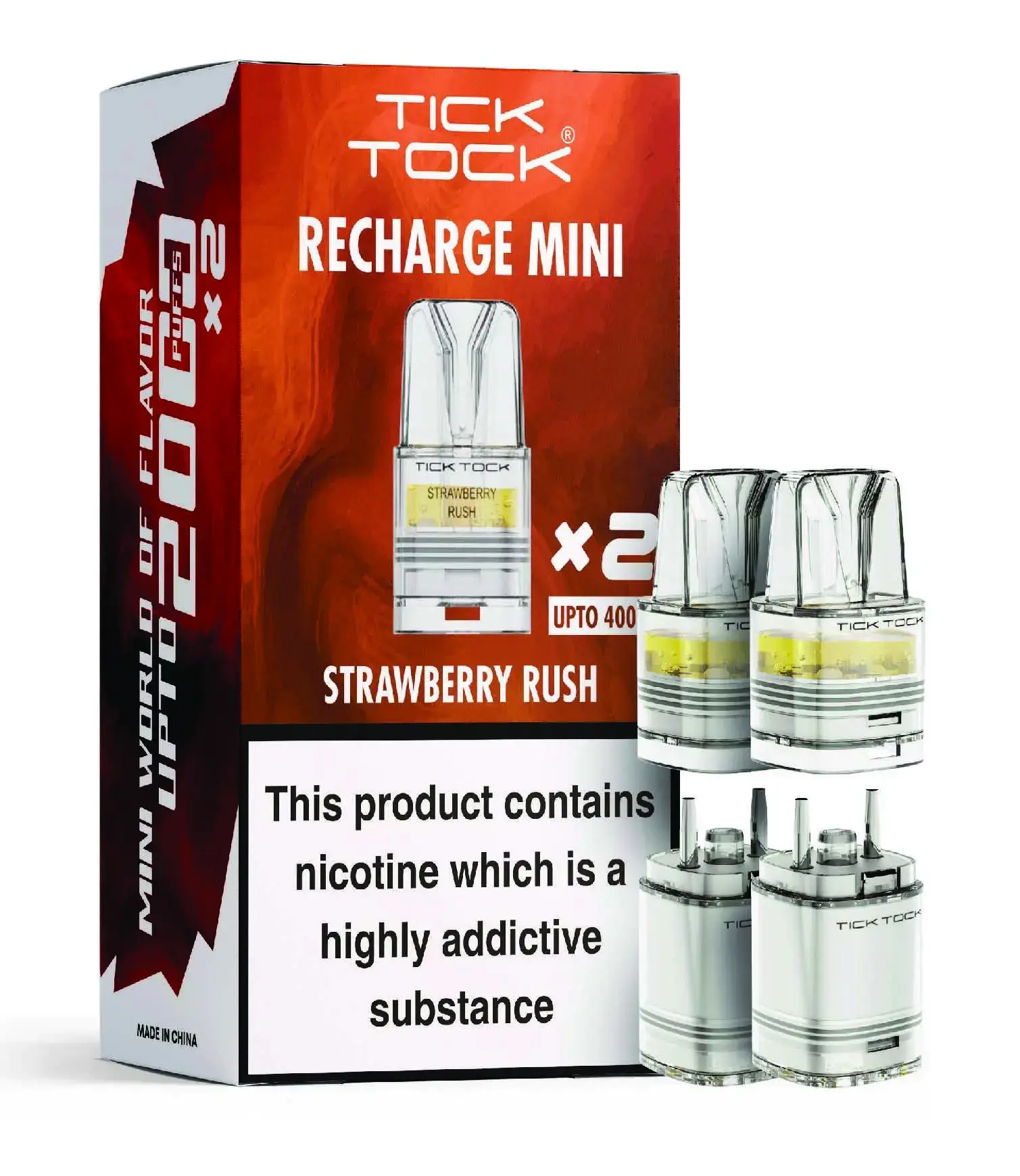 Strawberry Rush Tick Tock Magic 8000 Prefilled Pods